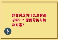 野生灵芝为什么没有孢子粉？？原因分析与解决方案？