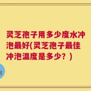 灵芝孢子用多少度水冲泡最好(灵芝孢子最佳冲泡温度是多少？)