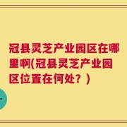 冠县灵芝产业园区在哪里啊(冠县灵芝产业园区位置在何处？)