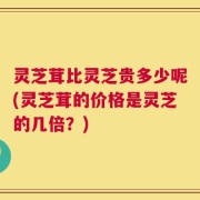 灵芝茸比灵芝贵多少呢(灵芝茸的价格是灵芝的几倍？)