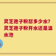 灵芝孢子粉怼多少水？灵芝孢子粉开水还是温水泡
