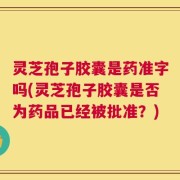 灵芝孢子胶囊是药准字吗(灵芝孢子胶囊是否为药品已经被批准？)