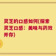 灵芝的口感如何(探索灵芝口感：美味与药效并存)