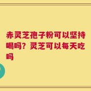 赤灵芝孢子粉可以坚持喝吗？灵芝可以每天吃吗