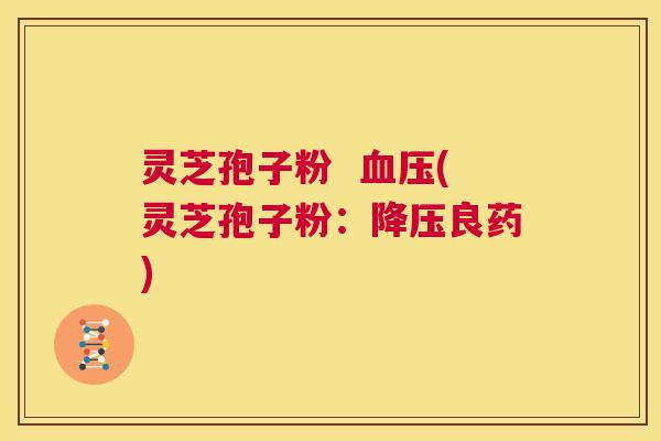灵芝孢子粉 血压(灵芝孢子粉:降压良药) 第1张 灵芝孢子粉 血压(灵芝孢子粉:降压良药) 第1张