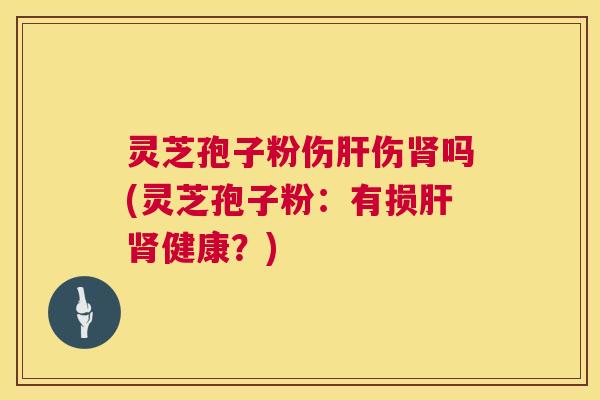 灵芝孢子粉伤肝伤肾吗(灵芝孢子粉:有损肝肾健康?) 第1张 灵芝孢子粉伤肝伤肾吗(灵芝孢子粉:有损肝肾健康?) 第1张