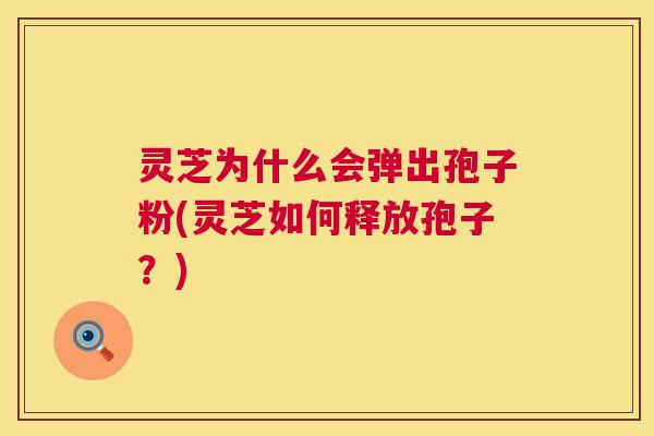 灵芝为什么会弹出孢子粉(灵芝如何释放孢子？)  第1张