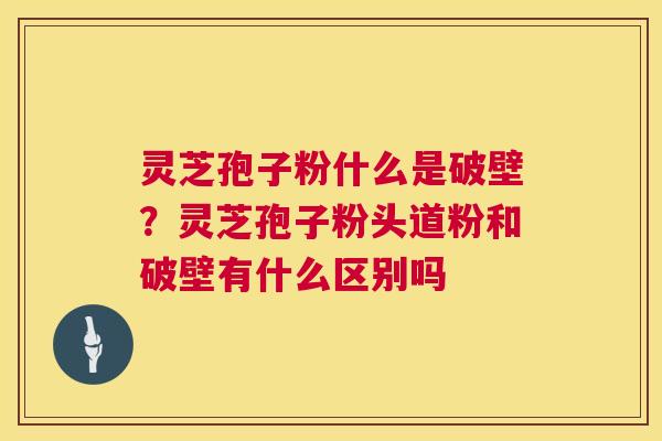 灵芝孢子粉什么是破壁?灵芝孢子粉头道粉和破壁有什么区别吗 第1张 灵芝孢子粉什么是破壁?灵芝孢子粉头道粉和破壁有什么区别吗 第1张