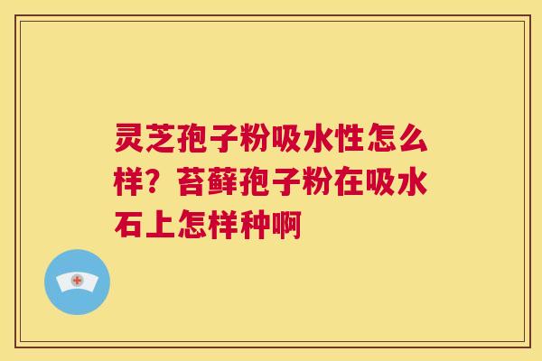 灵芝孢子粉吸水性怎么样?苔藓孢子粉在吸水石上怎样种啊 第1张 灵芝孢子粉吸水性怎么样?苔藓孢子粉在吸水石上怎样种啊 第1张