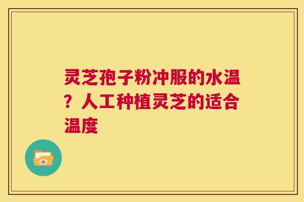 灵芝孢子粉冲服的水温?人工种植灵芝的适合温度 第1张 灵芝孢子粉冲服的水温?人工种植灵芝的适合温度 第1张