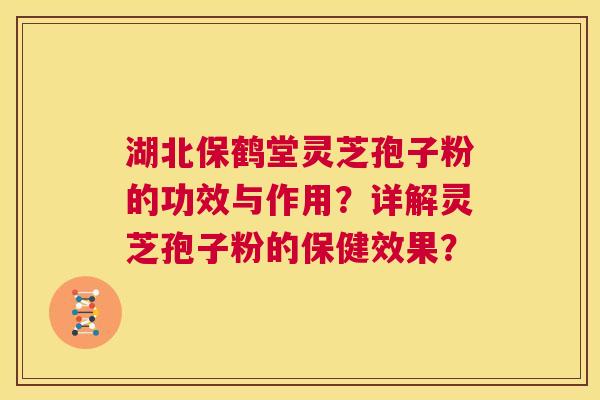湖北保鹤堂灵芝孢子粉的功效与作用?详解灵芝孢子粉的保健效果? 第1张 湖北保鹤堂灵芝孢子粉的功效与作用?详解灵芝孢子粉的保健效果? 第1张