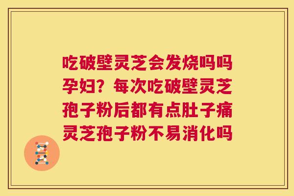 吃破壁灵芝会发烧吗吗孕妇?每次吃破壁灵芝孢子粉后都有点肚子痛灵芝孢子粉不易消化吗 第1张 吃破壁灵芝会发烧吗吗孕妇?每次吃破壁灵芝孢子粉后都有点肚子痛灵芝孢子粉不易消化吗 第1张