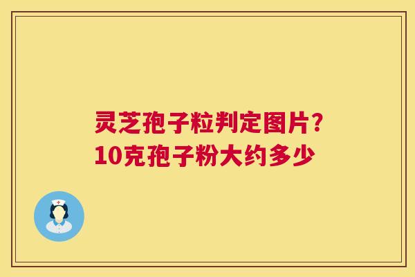 灵芝孢子粒判定图片？10克孢子粉大约多少  第1张