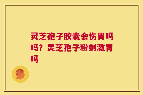 灵芝孢子胶囊会伤胃吗吗?灵芝孢子粉刺激胃吗 第1张 灵芝孢子胶囊会伤胃吗吗?灵芝孢子粉刺激胃吗 第1张