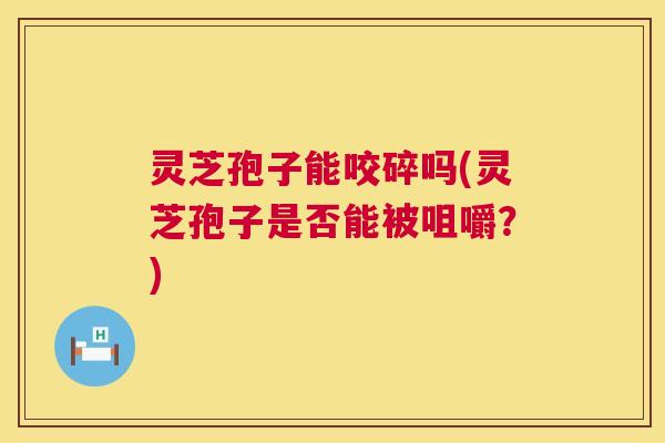 灵芝孢子能咬碎吗(灵芝孢子是否能被咀嚼？)  第1张