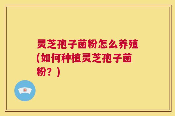 灵芝孢子菌粉怎么养殖(如何种植灵芝孢子菌粉?) 第1张 灵芝孢子菌粉怎么养殖(如何种植灵芝孢子菌粉?) 第1张
