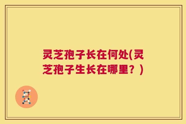 灵芝孢子长在何处(灵芝孢子生长在哪里？)  第1张