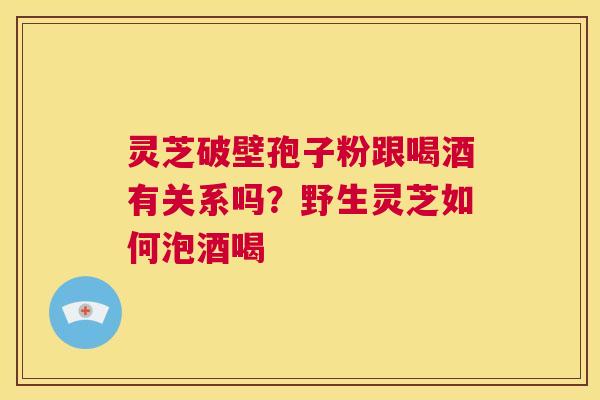 灵芝破壁孢子粉跟喝酒有关系吗?野生灵芝如何泡酒喝 第1张 灵芝破壁孢子粉跟喝酒有关系吗?野生灵芝如何泡酒喝 第1张