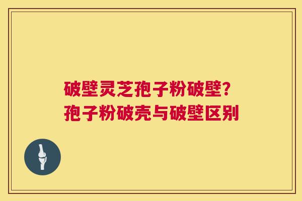 破壁灵芝孢子粉破壁？孢子粉破壳与破壁区别  第1张