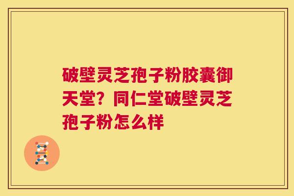 破壁灵芝孢子粉胶囊御天堂?同仁堂破壁灵芝孢子粉怎么样 第1张 破壁灵芝孢子粉胶囊御天堂?同仁堂破壁灵芝孢子粉怎么样 第1张