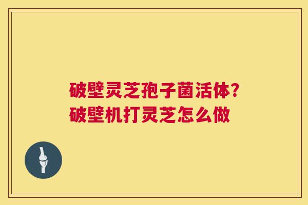 破壁灵芝孢子菌活体?破壁机打灵芝怎么做 第1张 破壁灵芝孢子菌活体?破壁机打灵芝怎么做 第1张