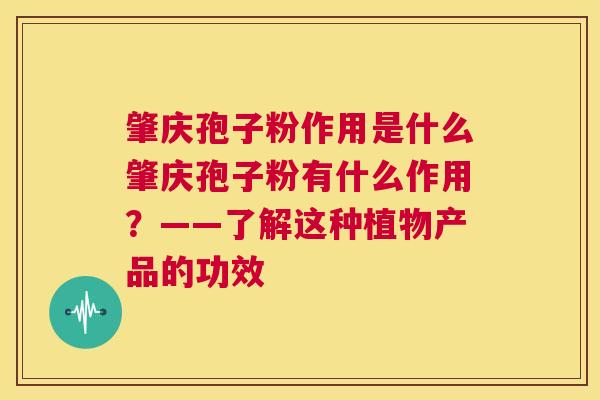 肇庆孢子粉作用是什么肇庆孢子粉有什么作用?——了解这种植物产品的功效 第1张 肇庆孢子粉作用是什么肇庆孢子粉有什么作用?——了解这种植物产品的功效 第1张