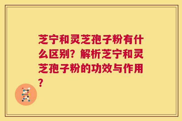 芝宁和灵芝孢子粉有什么区别?解析芝宁和灵芝孢子粉的功效与作用? 第1张 芝宁和灵芝孢子粉有什么区别?解析芝宁和灵芝孢子粉的功效与作用? 第1张
