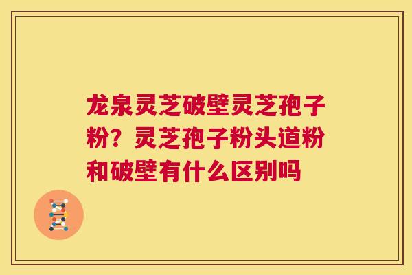龙泉灵芝破壁灵芝孢子粉?灵芝孢子粉头道粉和破壁有什么区别吗 第1张 龙泉灵芝破壁灵芝孢子粉?灵芝孢子粉头道粉和破壁有什么区别吗 第1张