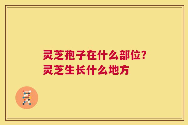灵芝孢子在什么部位？灵芝生长什么地方  第1张