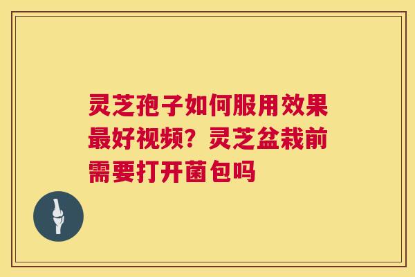 灵芝孢子如何服用效果最好视频?灵芝盆栽前需要打开菌包吗 第1张 灵芝孢子如何服用效果最好视频?灵芝盆栽前需要打开菌包吗 第1张