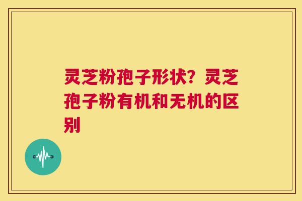 灵芝粉孢子形状?灵芝孢子粉有机和无机的区别 第1张 灵芝粉孢子形状?灵芝孢子粉有机和无机的区别 第1张