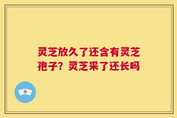 灵芝放久了还含有灵芝孢子？灵芝采了还长吗  第1张
