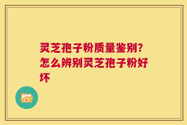 灵芝孢子粉质量鉴别?怎么辨别灵芝孢子粉好坏 第1张 灵芝孢子粉质量鉴别?怎么辨别灵芝孢子粉好坏 第1张