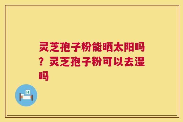 灵芝孢子粉能晒太阳吗?灵芝孢子粉可以去湿吗 第1张 灵芝孢子粉能晒太阳吗?灵芝孢子粉可以去湿吗 第1张