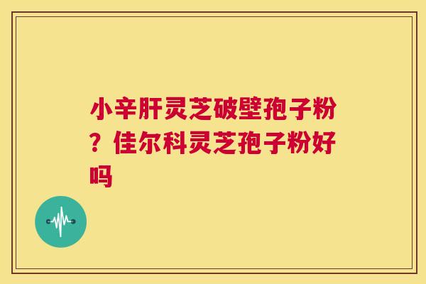 小辛肝灵芝破壁孢子粉？佳尔科灵芝孢子粉好吗  第1张
