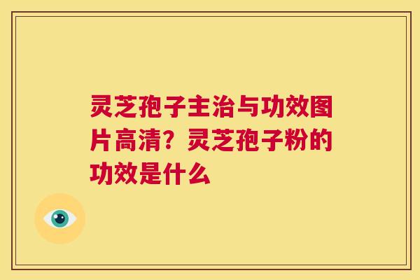 灵芝孢子主治与功效图片高清?灵芝孢子粉的功效是什么 第1张 灵芝孢子主治与功效图片高清?灵芝孢子粉的功效是什么 第1张