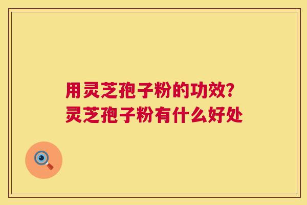 用灵芝孢子粉的功效?灵芝孢子粉有什么好处 第1张 用灵芝孢子粉的功效?灵芝孢子粉有什么好处 第1张