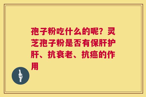孢子粉吃什么的呢?灵芝孢子粉是否有保肝护肝、抗衰老、抗癌的作用 第1张 孢子粉吃什么的呢?灵芝孢子粉是否有保肝护肝、抗衰老、抗癌的作用 第1张