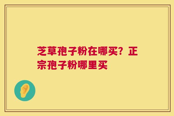 芝草孢子粉在哪买?正宗孢子粉哪里买 第1张 芝草孢子粉在哪买?正宗孢子粉哪里买 第1张