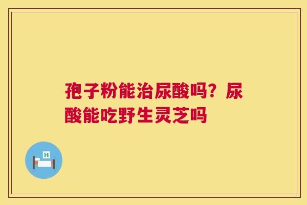 孢子粉能治尿酸吗?尿酸能吃野生灵芝吗 第1张 孢子粉能治尿酸吗?尿酸能吃野生灵芝吗 第1张