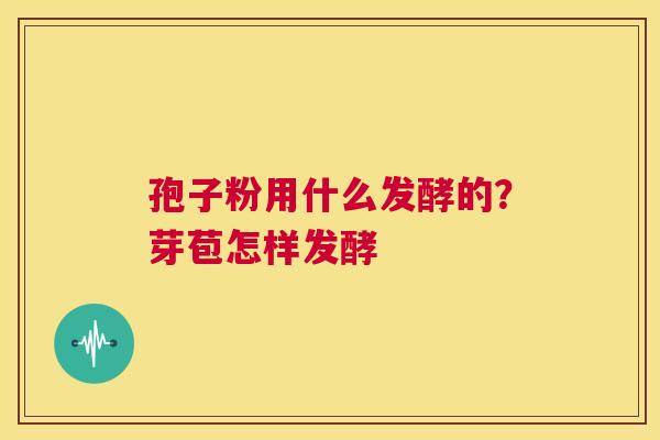 孢子粉用什么发酵的?芽苞怎样发酵 第1张 孢子粉用什么发酵的?芽苞怎样发酵 第1张