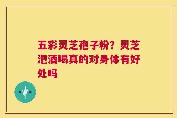 五彩灵芝孢子粉?灵芝泡酒喝真的对身体有好处吗 第1张 五彩灵芝孢子粉?灵芝泡酒喝真的对身体有好处吗 第1张