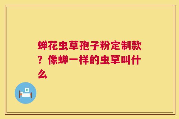 蝉花虫草孢子粉定制款?像蝉一样的虫草叫什么 第1张 蝉花虫草孢子粉定制款?像蝉一样的虫草叫什么 第1张