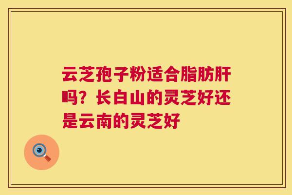 云芝孢子粉适合脂肪肝吗?长白山的灵芝好还是云南的灵芝好 第1张 云芝孢子粉适合脂肪肝吗?长白山的灵芝好还是云南的灵芝好 第1张