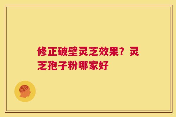 修正破壁灵芝效果?灵芝孢子粉哪家好 第1张 修正破壁灵芝效果?灵芝孢子粉哪家好 第1张