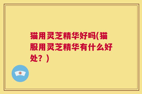 猫用灵芝精华好吗(猫服用灵芝精华有什么好处?) 第1张 猫用灵芝精华好吗(猫服用灵芝精华有什么好处?) 第1张