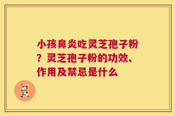 小孩鼻炎吃灵芝孢子粉？灵芝孢子粉的功效、作用及禁忌是什么  第1张