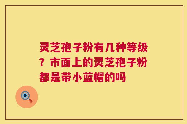 灵芝孢子粉有几种等级?市面上的灵芝孢子粉都是带小蓝帽的吗 第1张 灵芝孢子粉有几种等级?市面上的灵芝孢子粉都是带小蓝帽的吗 第1张