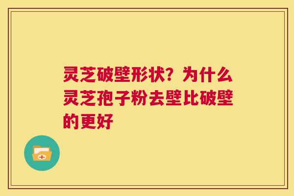 灵芝破壁形状?为什么灵芝孢子粉去壁比破壁的更好 第1张 灵芝破壁形状?为什么灵芝孢子粉去壁比破壁的更好 第1张