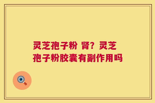 灵芝孢子粉 肾?灵芝孢子粉胶囊有副作用吗 第1张 灵芝孢子粉 肾?灵芝孢子粉胶囊有副作用吗 第1张